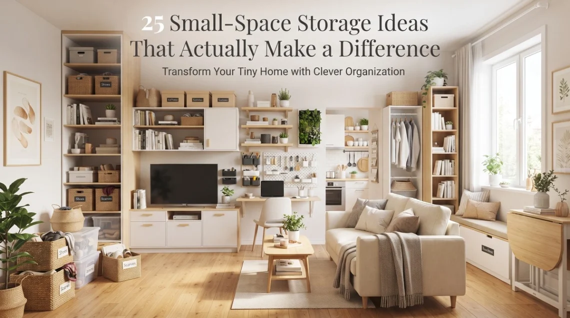 25 Small-Space Storage Ideas That Actually Make a Difference
