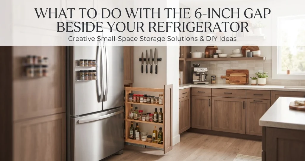 What to Do With the 6-Inch Gap Beside Your Refrigerator